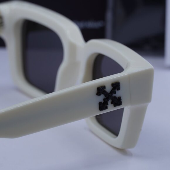 Off-White OERI008 VIRGIL 0107 Square Sunglasses – White/Dark Grey main image 6
